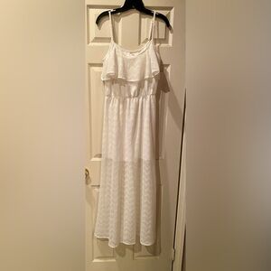 Lace maxi with mid thigh lining